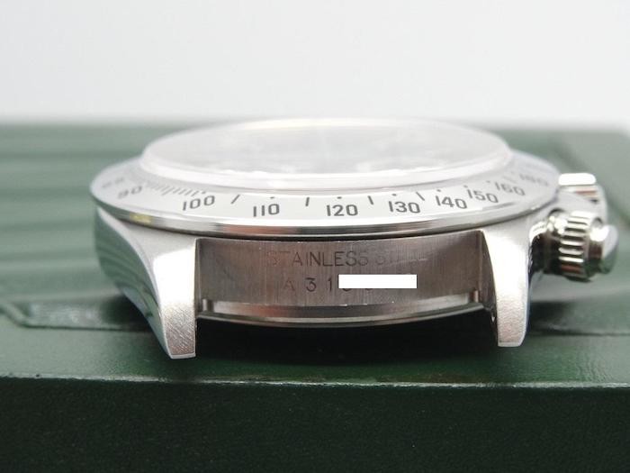 Incisione Referenza Rolex ad ore 6 