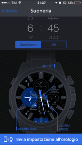 funzione sveglia app Casio+