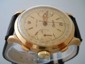 orologio anni 50 Eberhard Extra-Fort in oro 18 carati