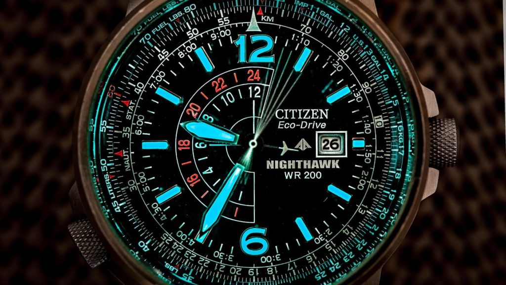 Orologio Citizen nighthawk illuminato