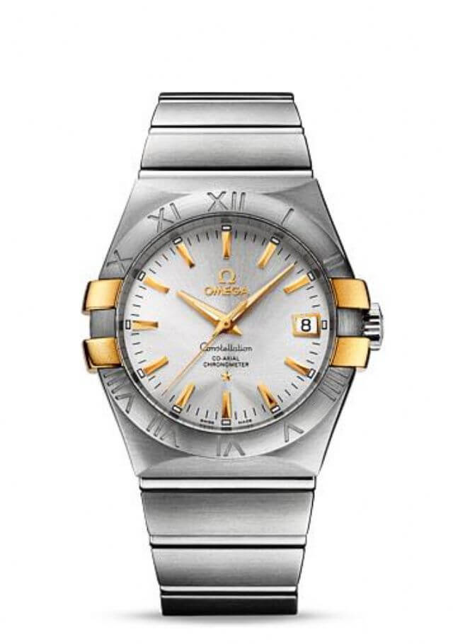 Co Axial da 35 mm, in oro giallo su oro giallo,