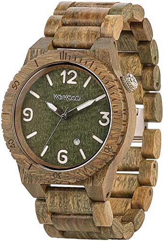 orologio in legno modello militare Wewood Alpha WW08004