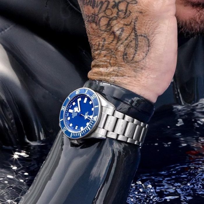 Test David Beckham con Morgan Bourc'his