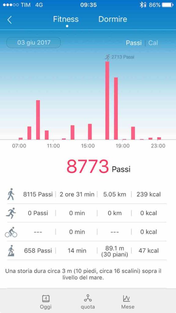 track fitness con huawei
