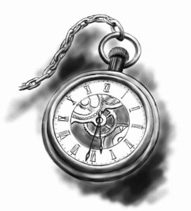 orologio senza lancette tattoo
