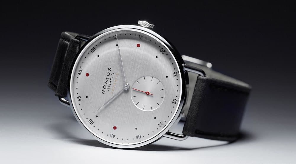 Orologio Nomos Glashuette Metro Neomatik 39 Silvercut