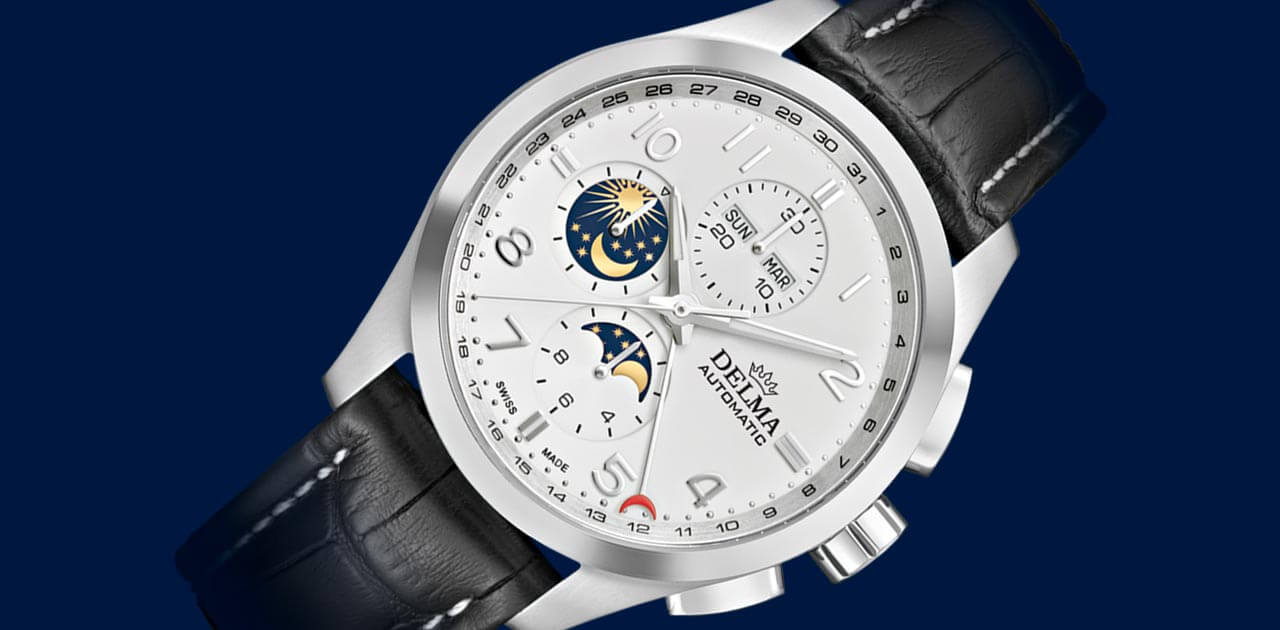 OROLOGI DELMA Klondike Moonphase 41601.680.6.012