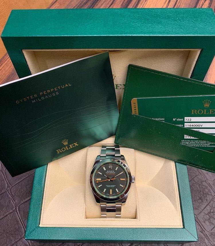 rolex milgauss nero