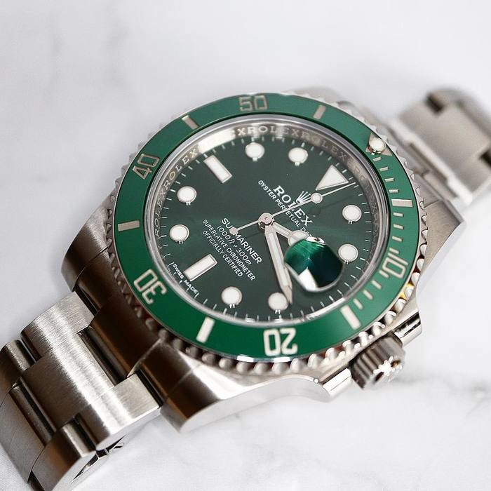 ROLEX SUBMARINER GHIERA VERDE HULK 116610LV