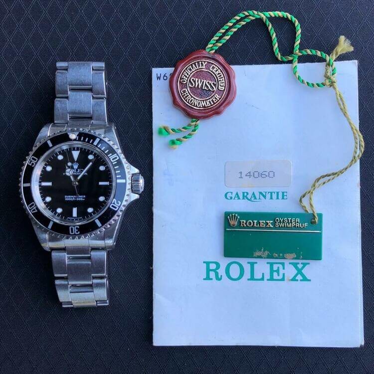 Prezzo del Rolex 14060