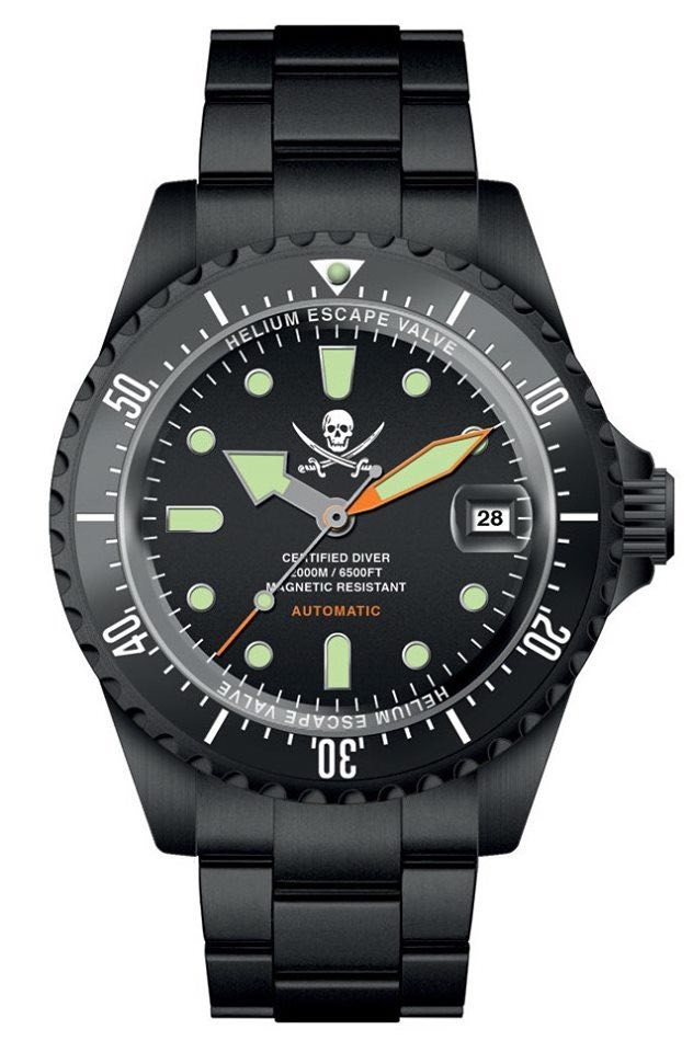 Orologio Militum Black