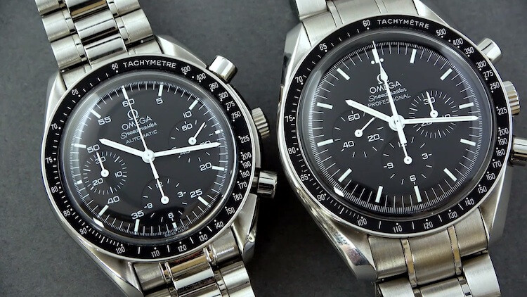 Omega Speedmaster Automatic Reduced VS Omega Speedmaster Professional