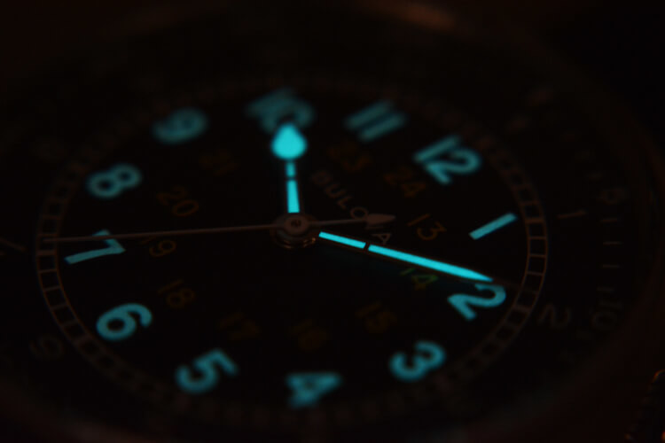 Luminescenza Bulova A-15 Pilot 96a245