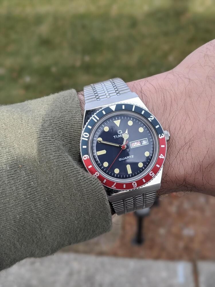 Orologio reissue Q Timex da 38 mm