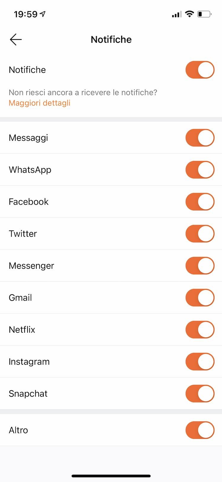 Notifiche Honor Band 6