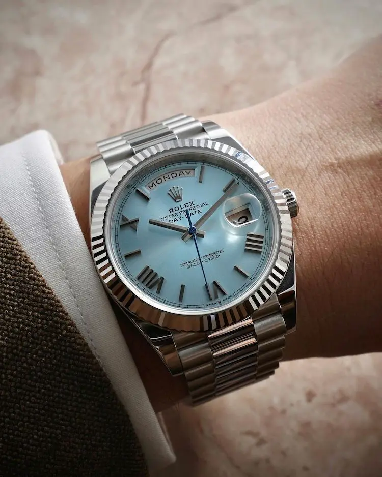 Rolex Day-Date 40 in platino