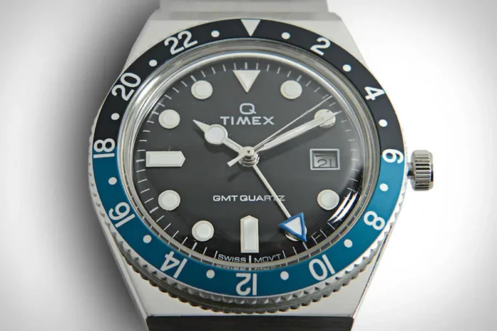 Quadrante Q Timex GMT
