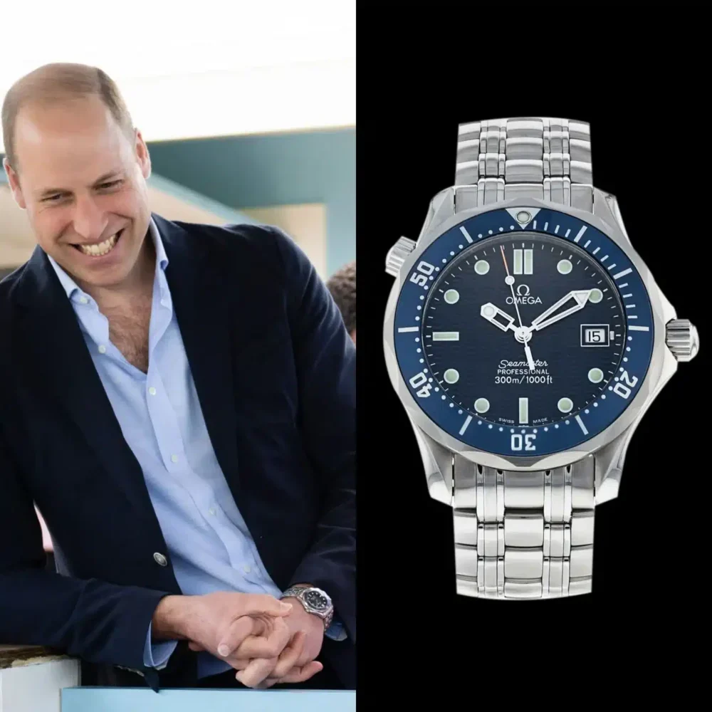 Principe William con Omega Seamaster