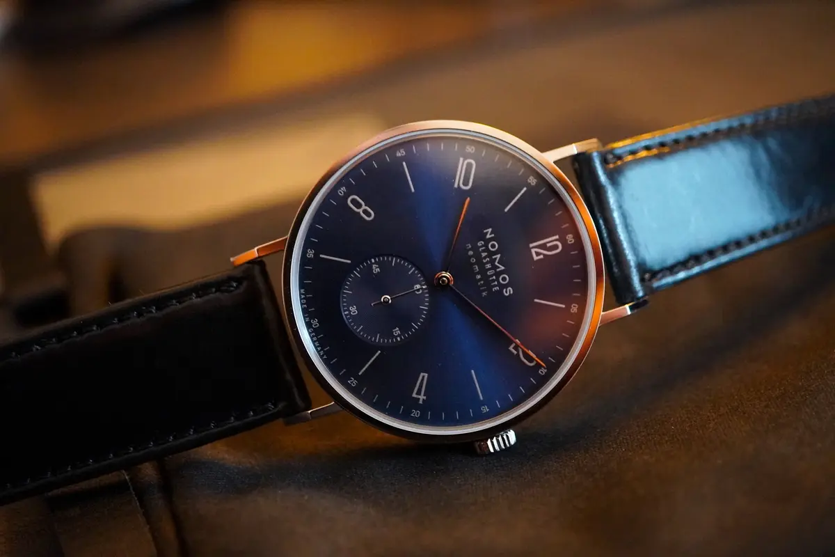 Nomos Tangente Neomatik Blue Gold 39mm