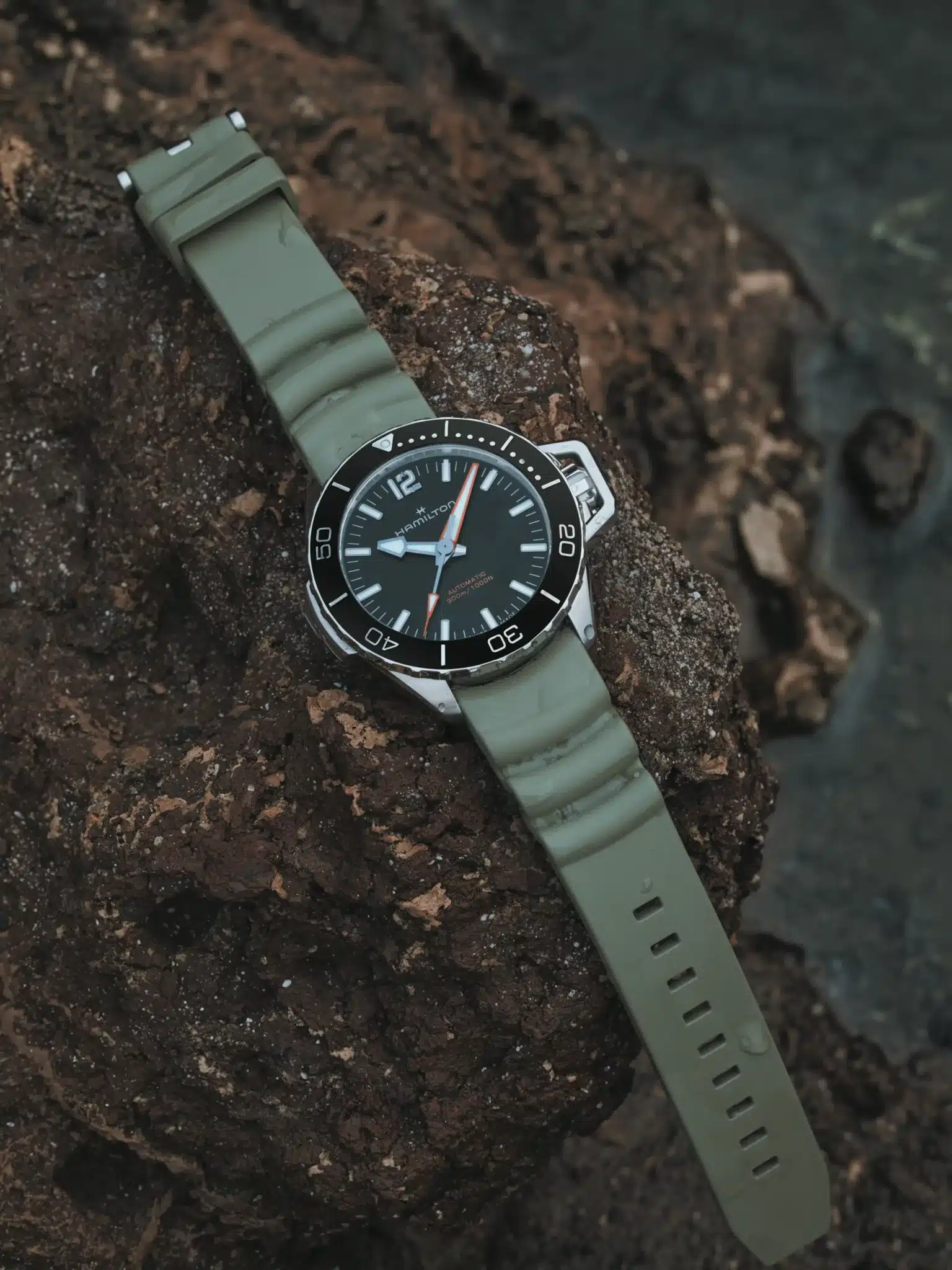 cinturino Hamilton Khaki Navy Frogman Auto 41mm