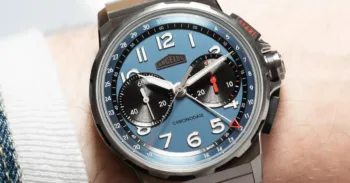 Angelus Chronodate Titanium Storm Blue