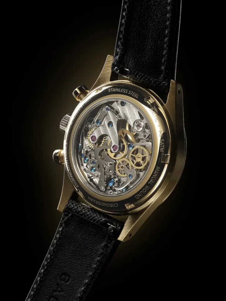 movimento Baltic Bicompax 002 Gold PVD