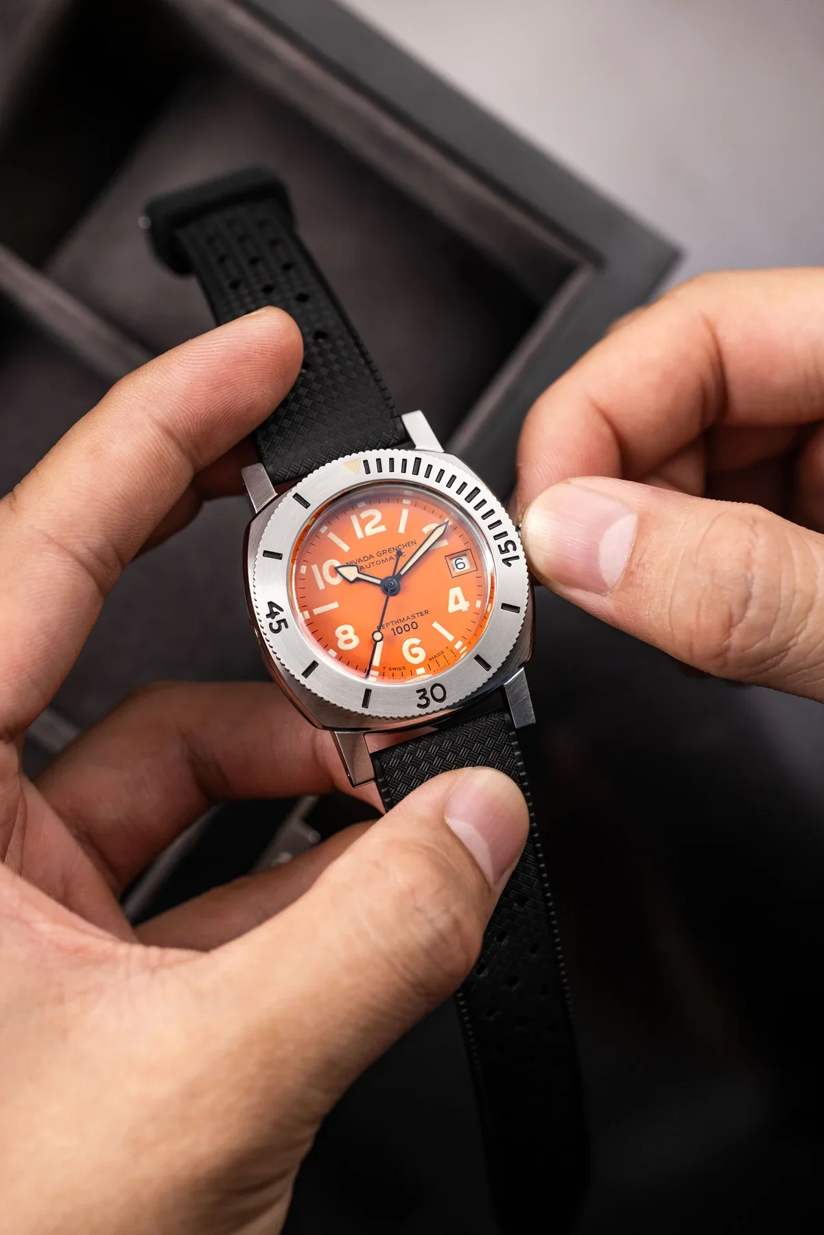 Nivada Grenchen Depthmaster Orange Nivada Grenchen Depthmaster Orange