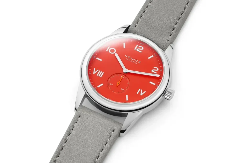 Nomos Glashütte Club Campus Rosso Nonstop e Blu Infinito