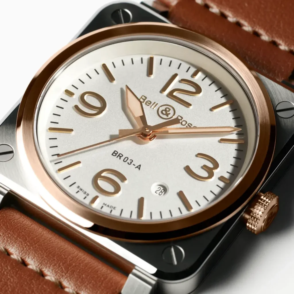 Bell & Ross BR 03 White Steel & Gold 
