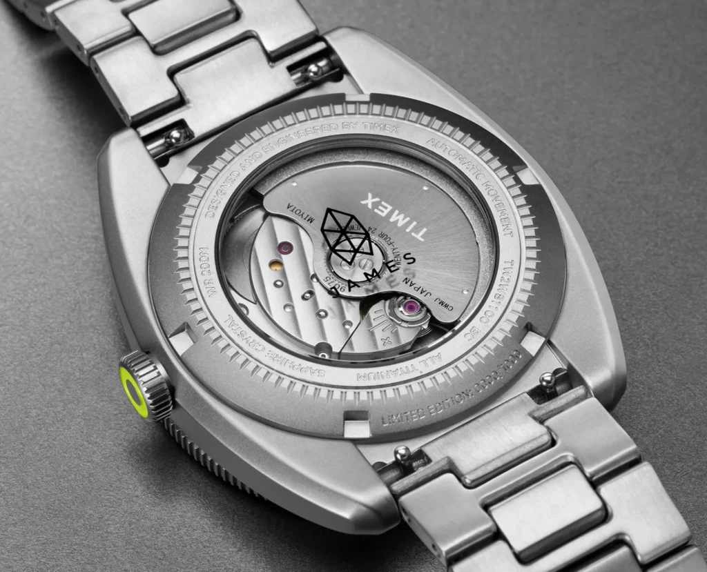 Timex x The James Brand Automatic GMT in Titanio