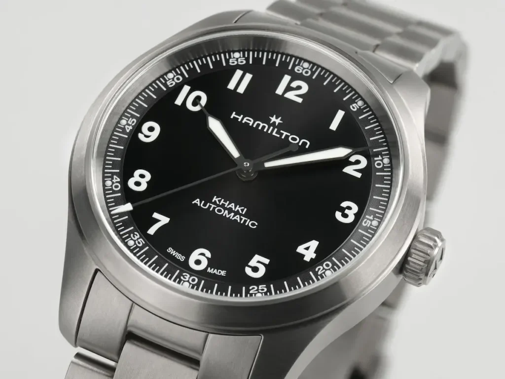 Hamilton Khaki Field Titanium da 36 mm Hamilton Khaki Field Titanium da 36 mm quadrante