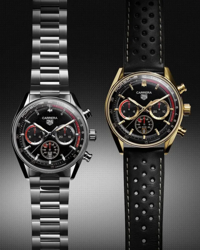 TAG Heuer Carrera Chronosprint x Porsche Rallye acciaio e oro TAG Heuer Carrera Chronosprint x Porsche Rallye acciaio e oro