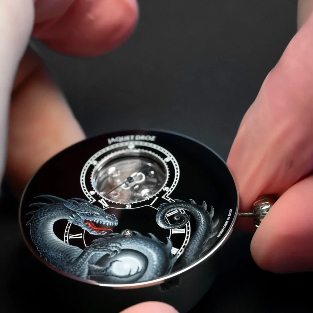 Jaquet Droz Tourbillon White Gold Dragon di John Howe Jaquet Droz Tourbillon White Gold Dragon di John Howe