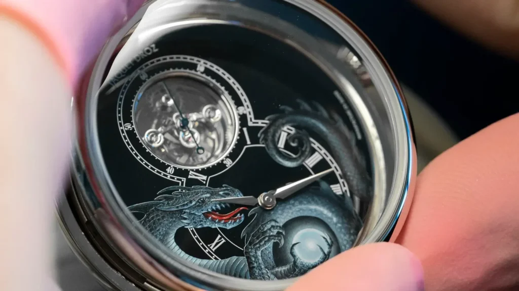 Jaquet Droz Tourbillon White Gold Dragon di John Howe Jaquet Droz Tourbillon White Gold Dragon di John Howe