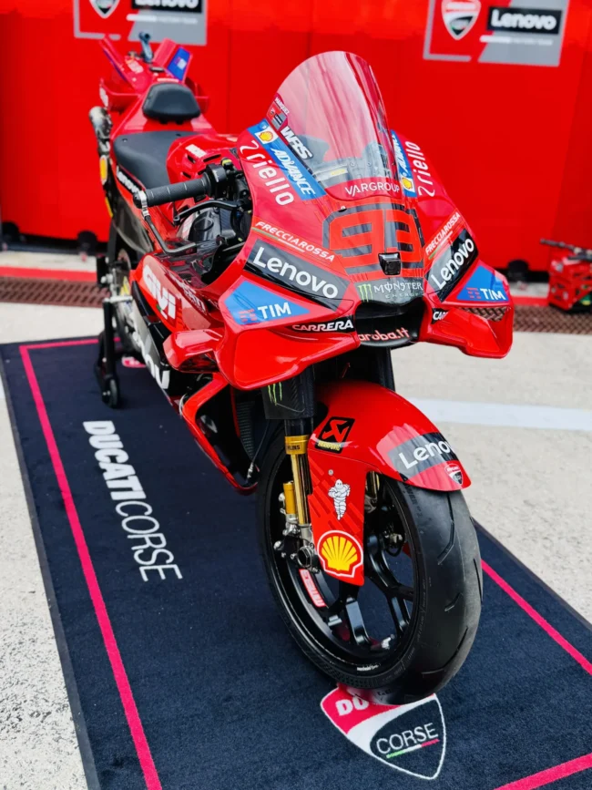la ducati di Bagnaia