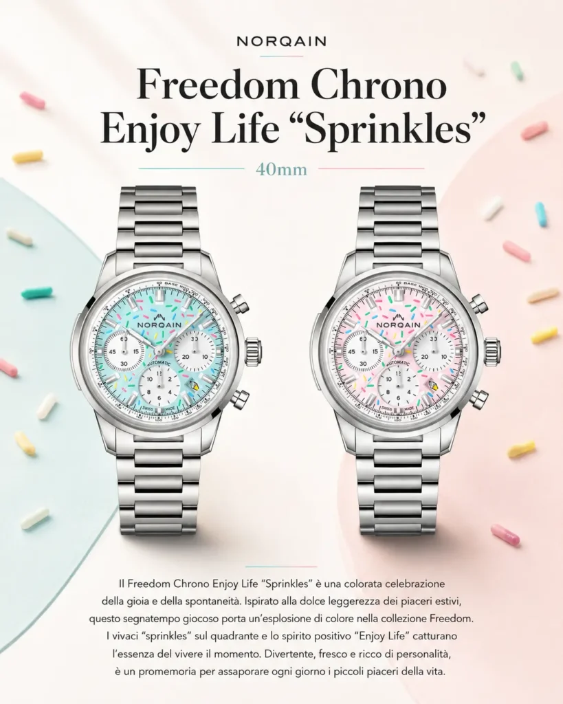 Norqain Freedom Chrono Enjoy Life “Sprinkles” Norqain Freedom Chrono Enjoy Life “Sprinkles”