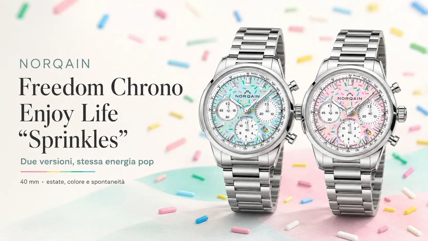Norqain Freedom Chrono Enjoy Life Sprinkles Freedom Chrono Enjoy Life Sprinkles
