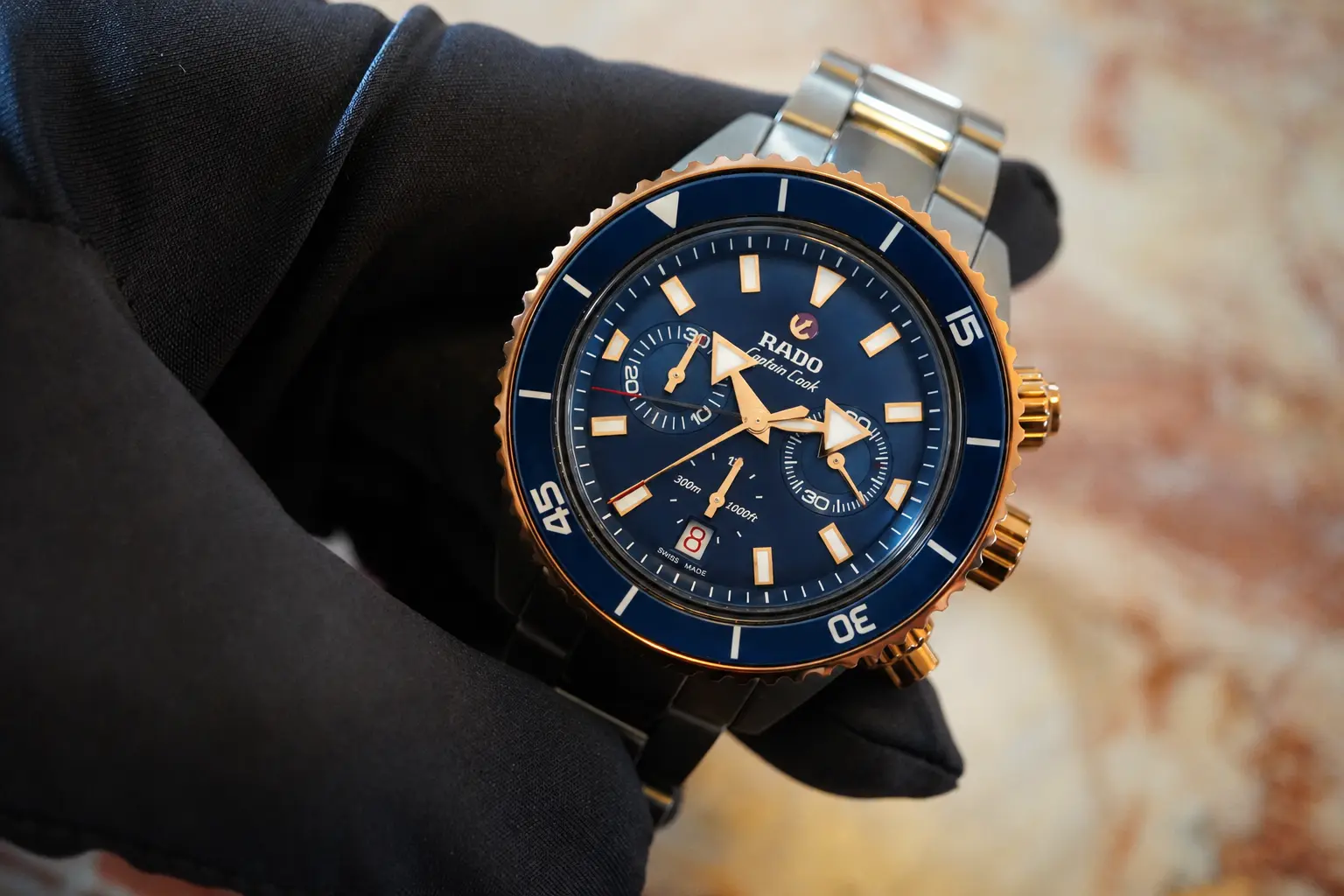 Rado Captain Cook Chronograph blu navyv