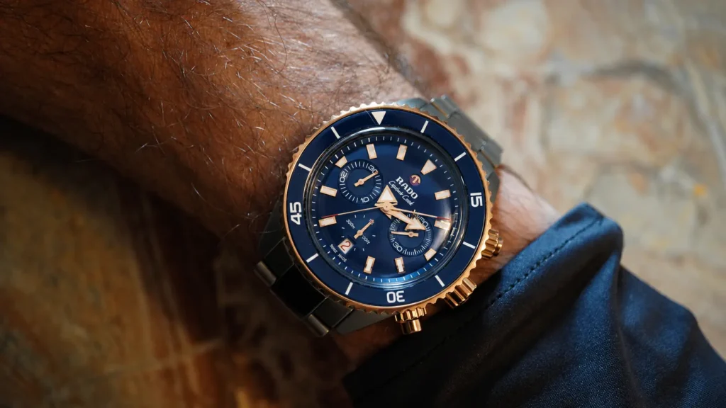 Rado Captain Cook Chronograph blu navy Rado Captain Cook Chronograph blu navy