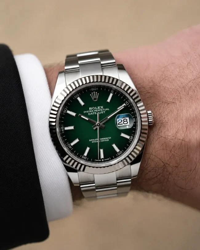 Rolex Datejust 41 verde ombré ref. 126334