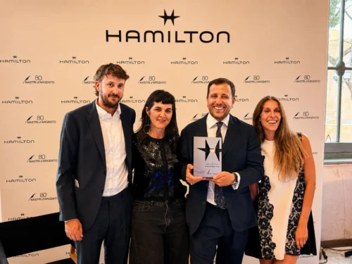 Andrea De Sica premiato da Hamilton