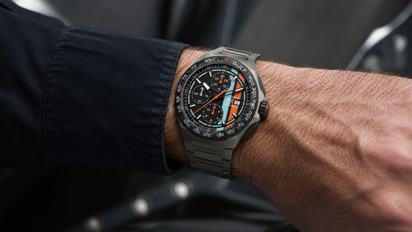 TAG Heuer Formula 1 Automatic Chronograph x Gulf Cronografo TAG Heuer Formula 1 x Gulf