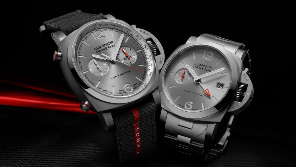 Panerai Luminor Luna Rossa Chrono e Luminor Luna Rossa GMT Panerai Luna Rossa PAM01768 e PAM01791