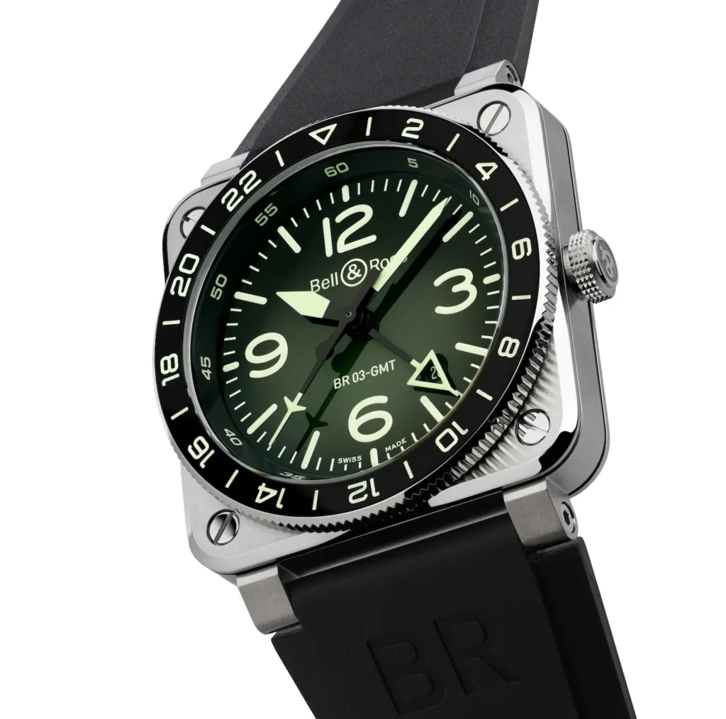 Bell & Ross BR-03 GMT Green Lum Bell & Ross BR-03 GMT Green Lum