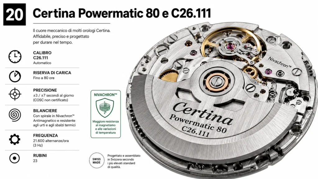 Certina Powermatic 80 e C26.111 Certina Powermatic 80 e C26.111