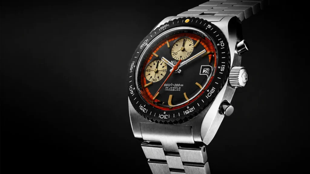 Nivada Grenchen Autochron Orange Automatic Nivada Grenchen Autochron Orange Automatic