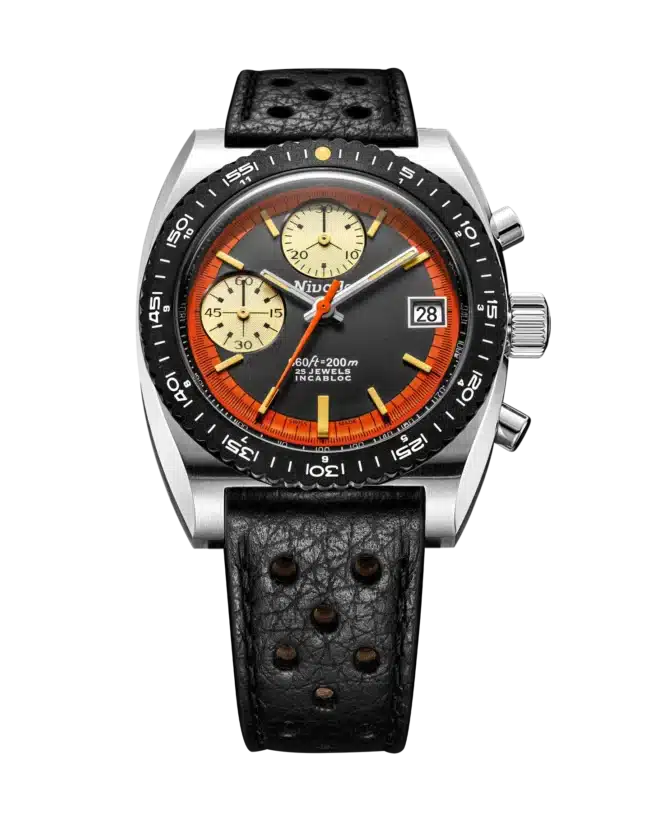 Nivada Grenchen Autochron Orange Automatic Nivada Grenchen Autochron Orange Automatic