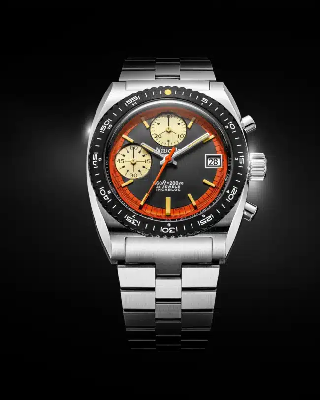 Nivada Grenchen Autochron Orange Automatic Nivada Grenchen Autochron Orange Automatic