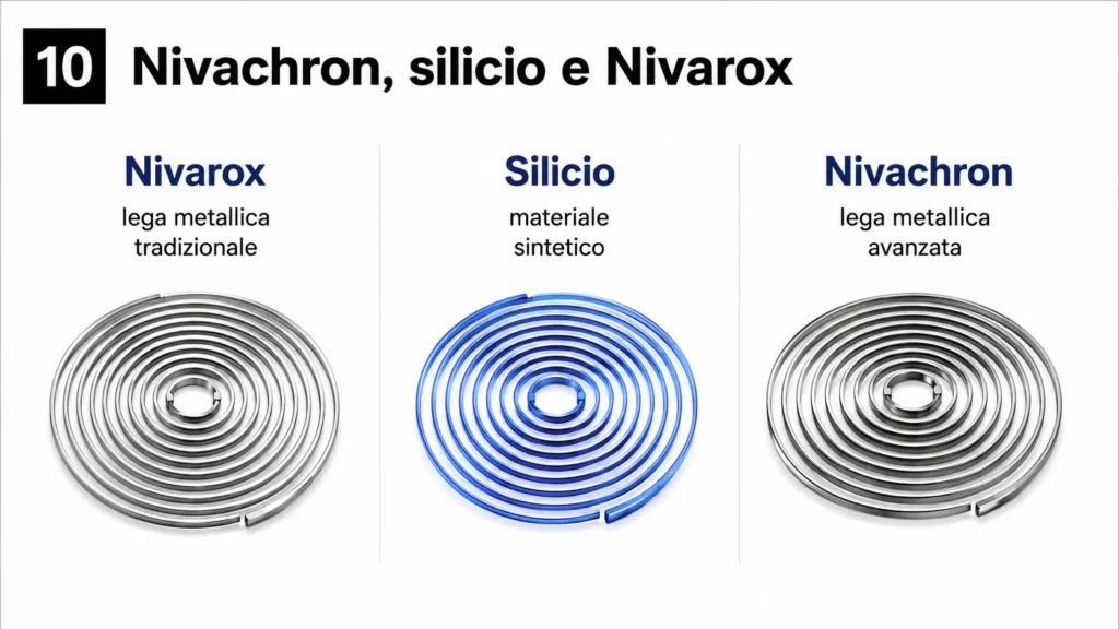 Nivachron, silicio e Nivarox: quali differenze ci sonov Nivachron, silicio e Nivarox: quali differenze ci sono