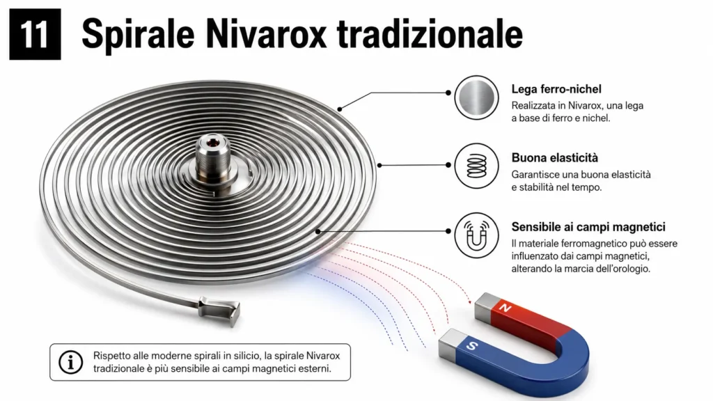La spirale Nivarox tradizionale La spirale Nivarox tradizionale